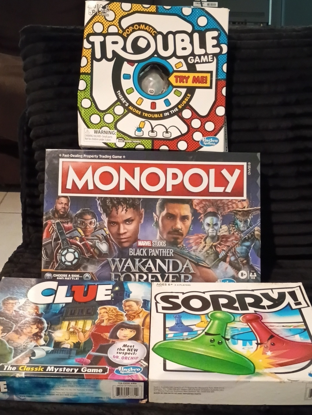 Hasbro Board Game Bundle Euc